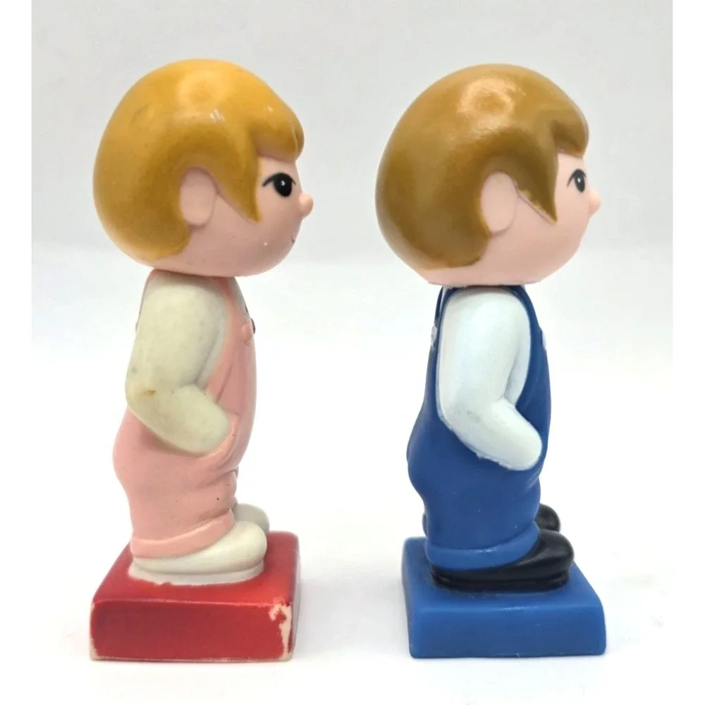 Vintage Tyco Super Blocks Preschool People‎ Figures Boy & Girl 3.5